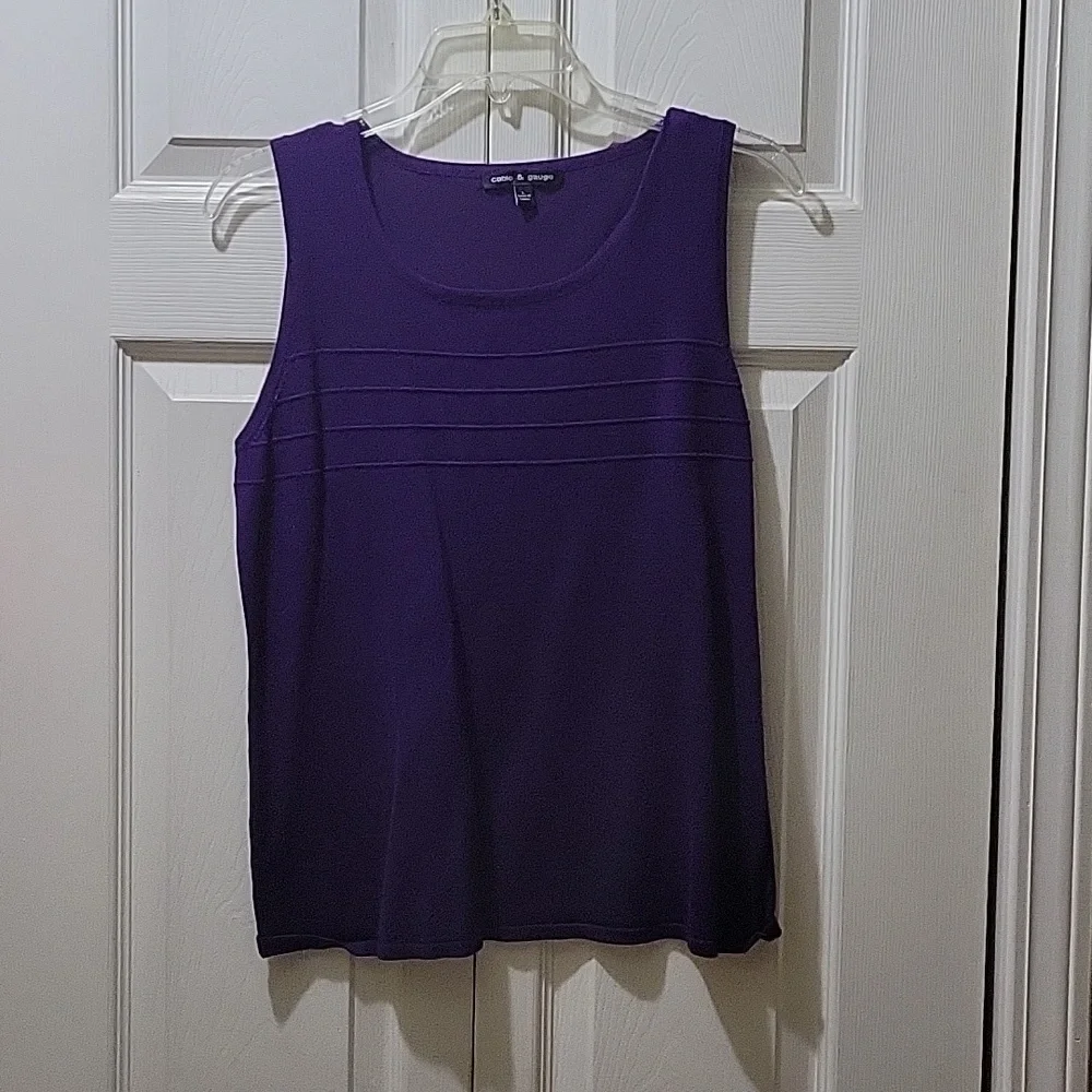 Cable & Gauge purple sweater set. - Picture 2 of 5